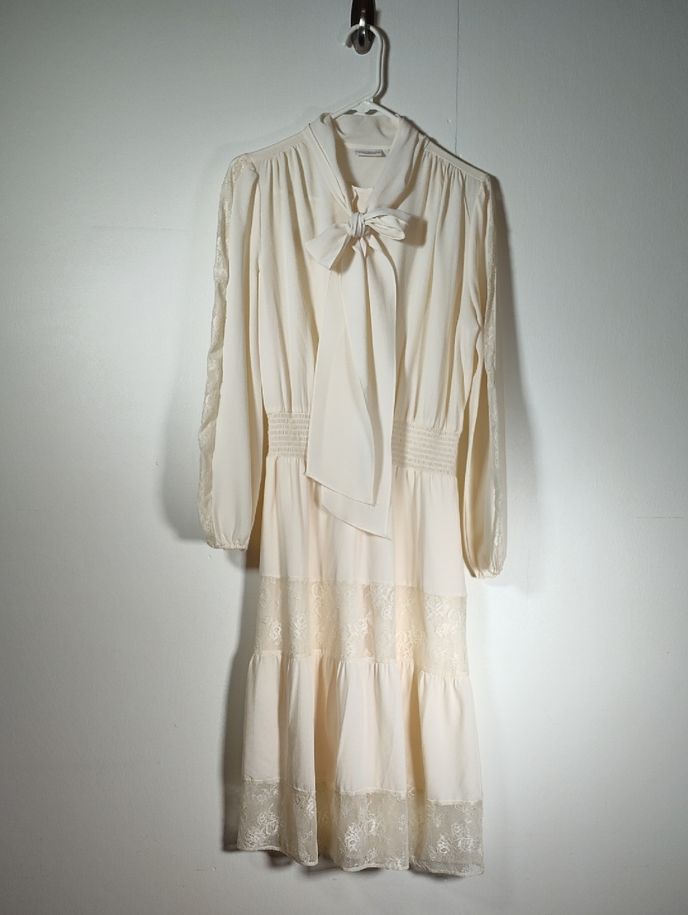 Eva Mendes for NY&C Tatum Dress in cream lace M - Picture 4 of 14